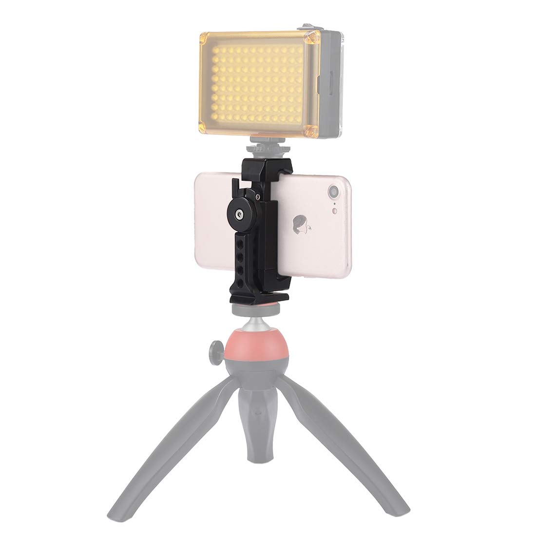 PULUZ 360° Rotating Phone Clamp Holder for iPhone, Samsung, Huawei - Perfect for Vlogging & Live Streaming