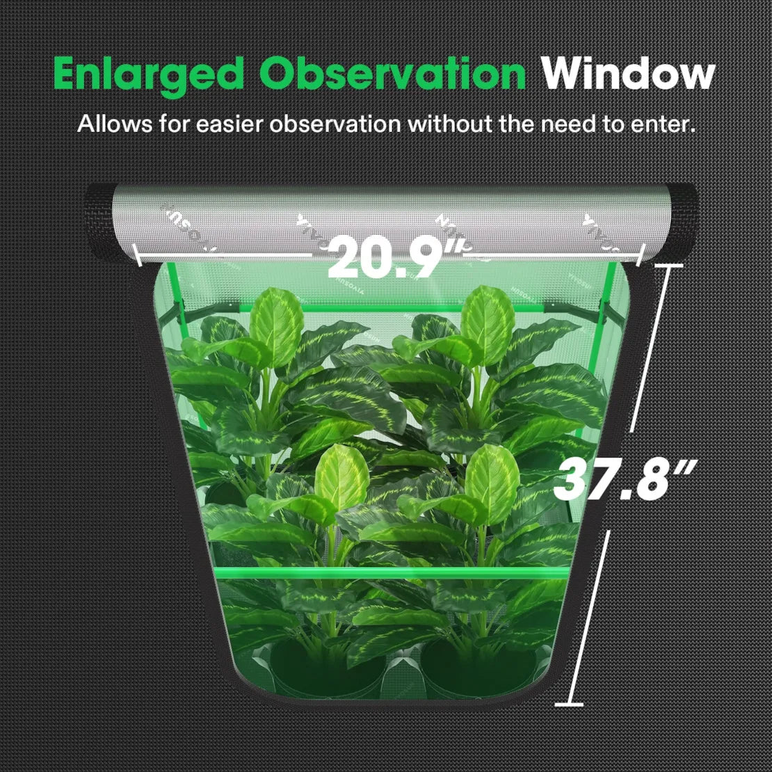 Vivosun Grow Tent Pro P426 | 2' x 4' x 6' Indoor Hydroponic Grow Room for Plants, Herbs & Vegetables | Perfect for Home Gardening, Closet Grow Setup & Indoor Farming