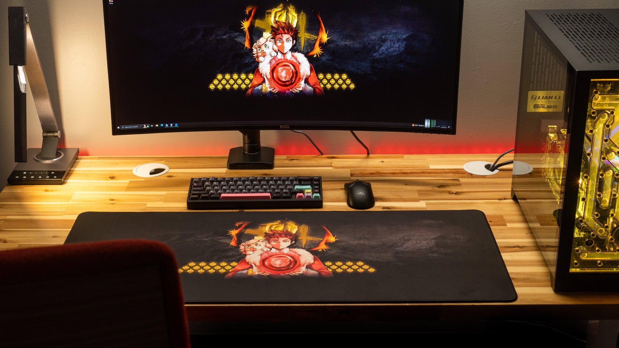 King Kingdom Auric Content Creator Gaming Mouse Pad - Large Non-Slip Desk Mat for PC, Mac, Streaming & Esports - Perfect for Gaming Setups, Office Work & Professional Content Creation