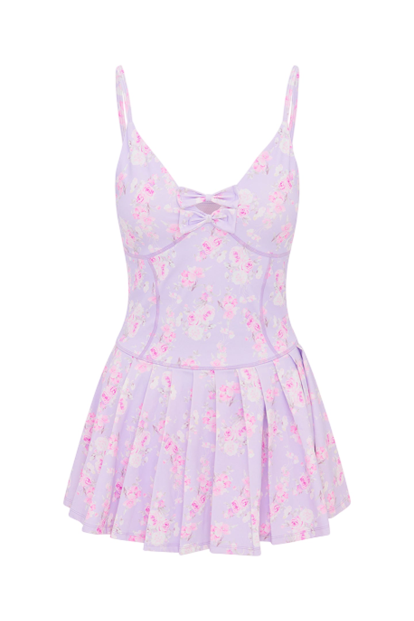 Hubert Floral Active Dress - Breathable & Comfortable Hibiscus Print Workout Dress for Women | Perfect for Yoga, Running, Gym & Summer Outdoor Activities