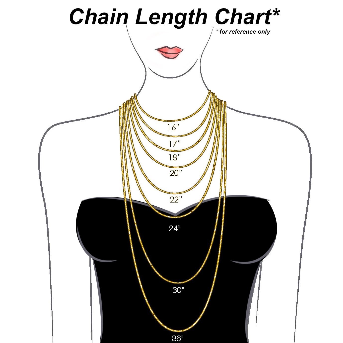 14K Yellow Gold 1.5mm Wheat Chain Necklace - 4 Lengths Available (16