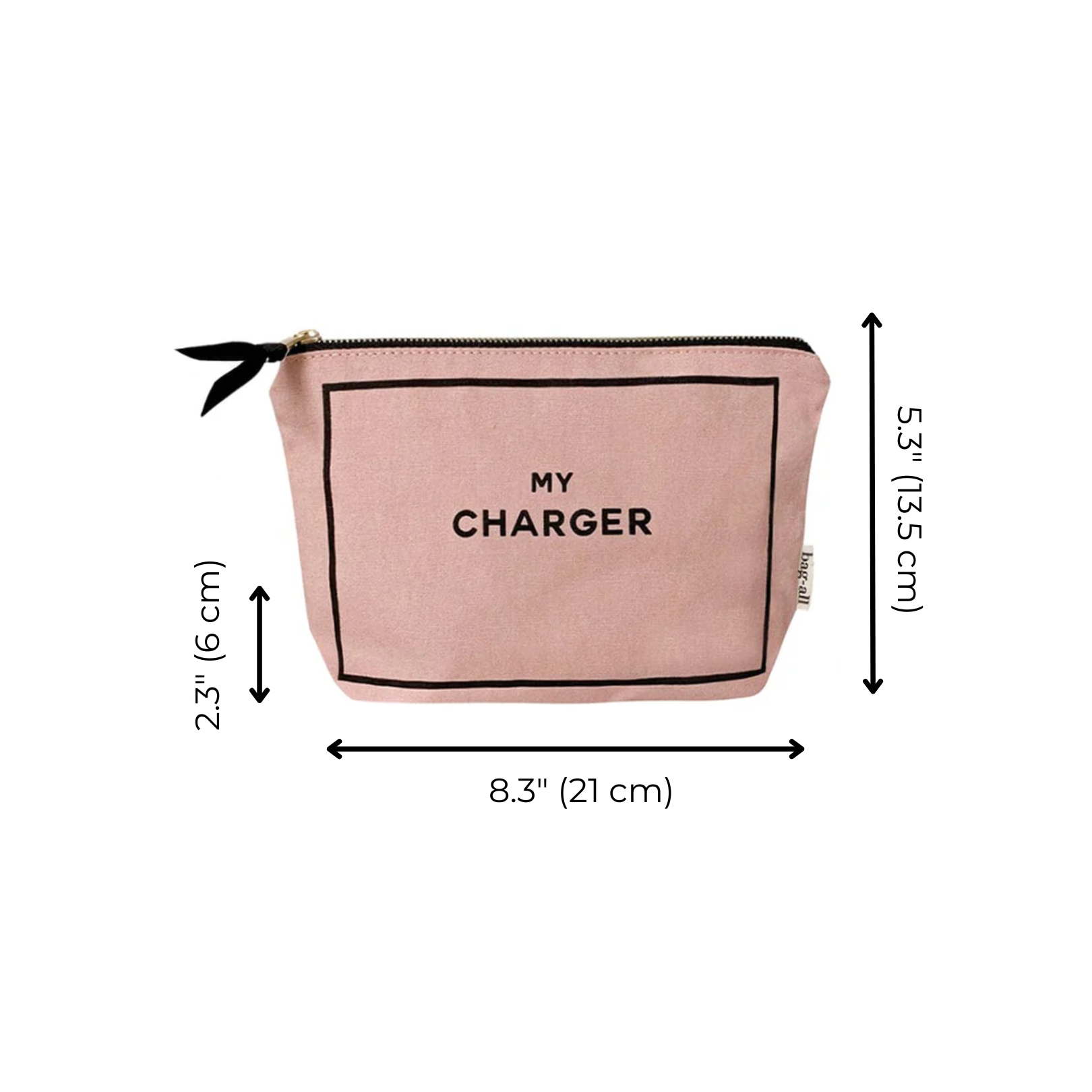Pink/Blush Charger Pouch - Portable Cable Organizer for iPhone, Android & USB Devices - Perfect for Travel, Office & Home Use