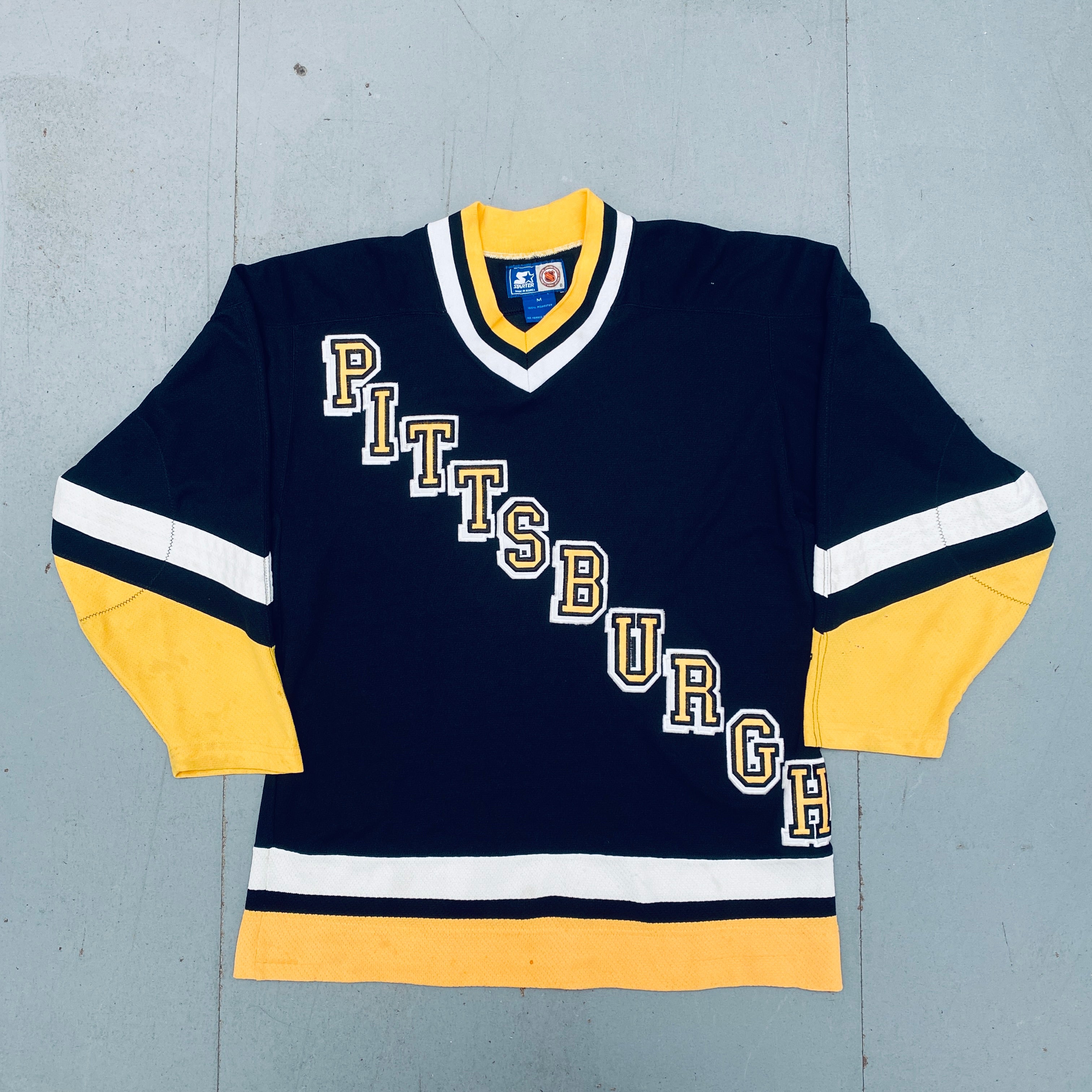 Pittsburgh Penguins 1994 Gin and Juice Starter Jersey Men's Size M - Vintage NHL Hockey Fan Apparel for Games, Parties & Collectors