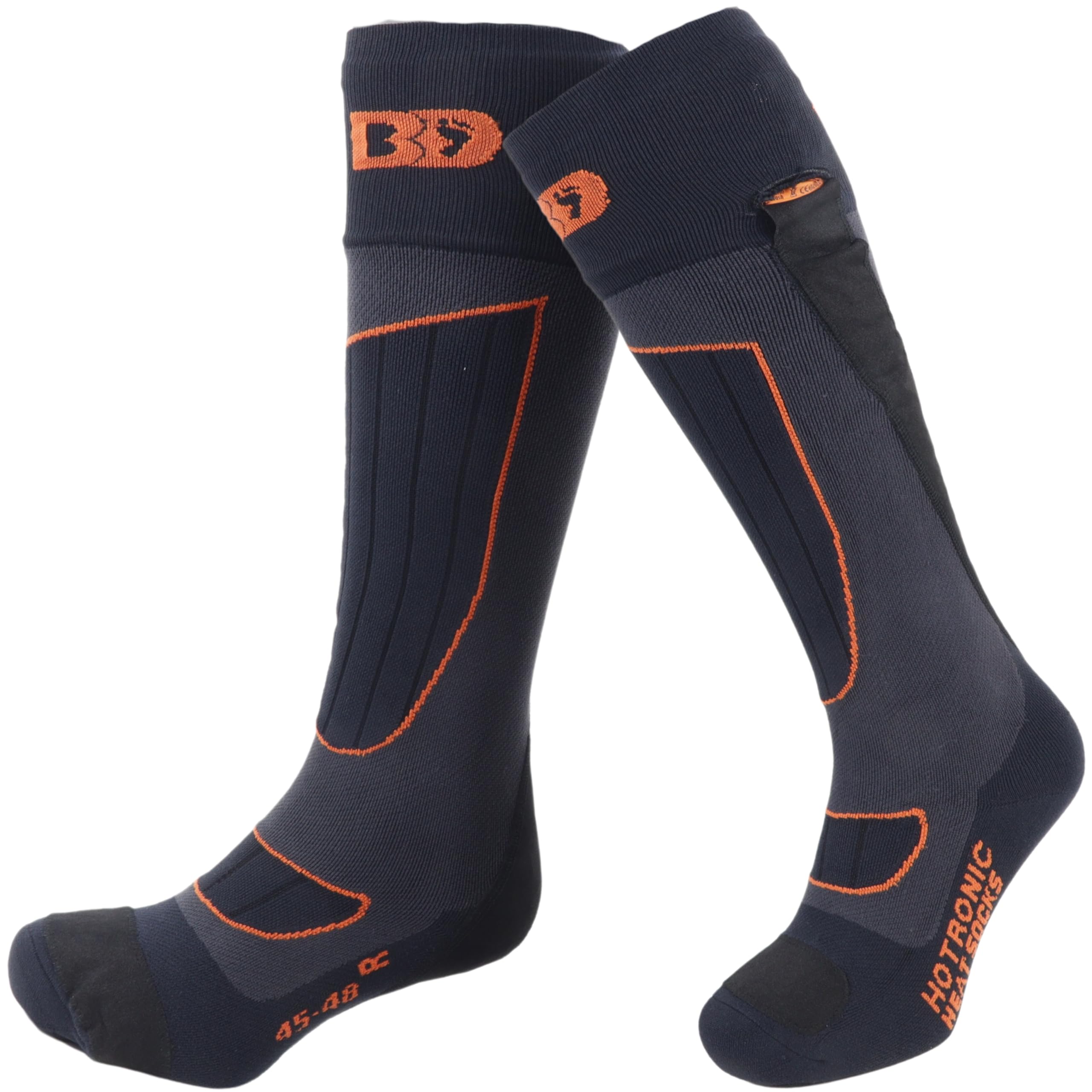 Hotronic XLP Heated Socks for Men & Women - Battery Powered Merino Wool Blend Thermal Socks with Compression, Perfect for Skiing, Hiking, Snowboarding & Winter Outdoor Activities - Keep Feet Warm in Cold Weather