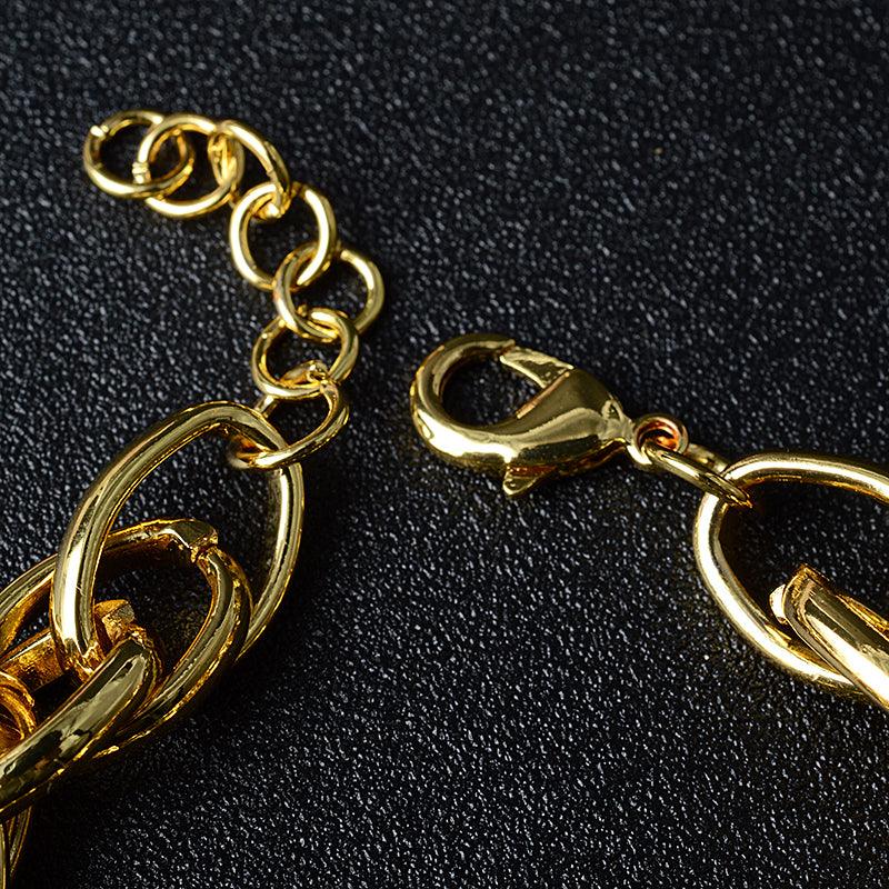 Sunshine Fashion Jewelry Gold Charm Bracelet for Women - Elegant Adjustable Bangle with Dainty Charms - Perfect for Parties, Weddings & Everyday Wear