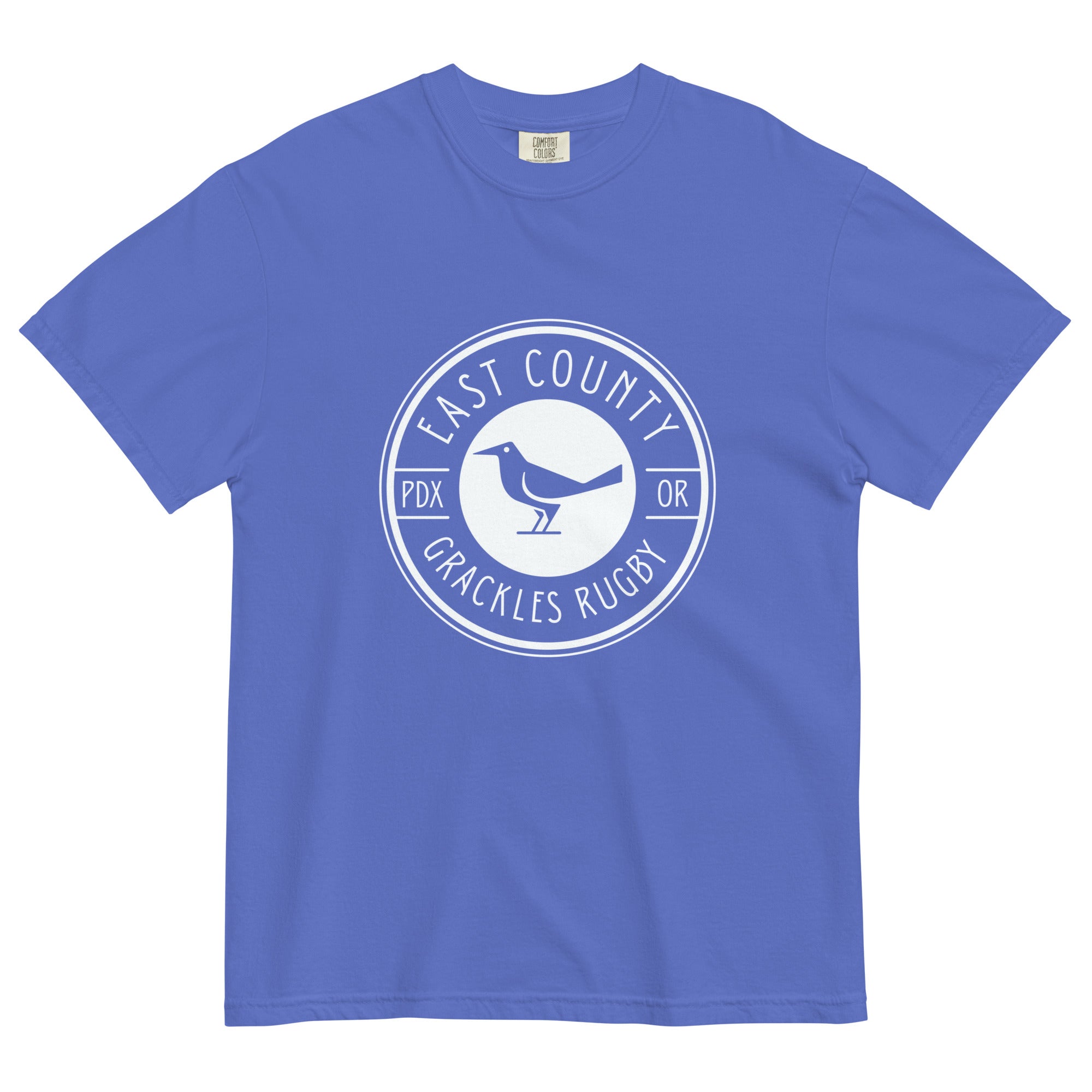 East Co. Grackles Garment Dyed T-Shirt for Men - Vintage Washed Cotton Tee - Casual Streetwear for Everyday Wear & Urban Outfits