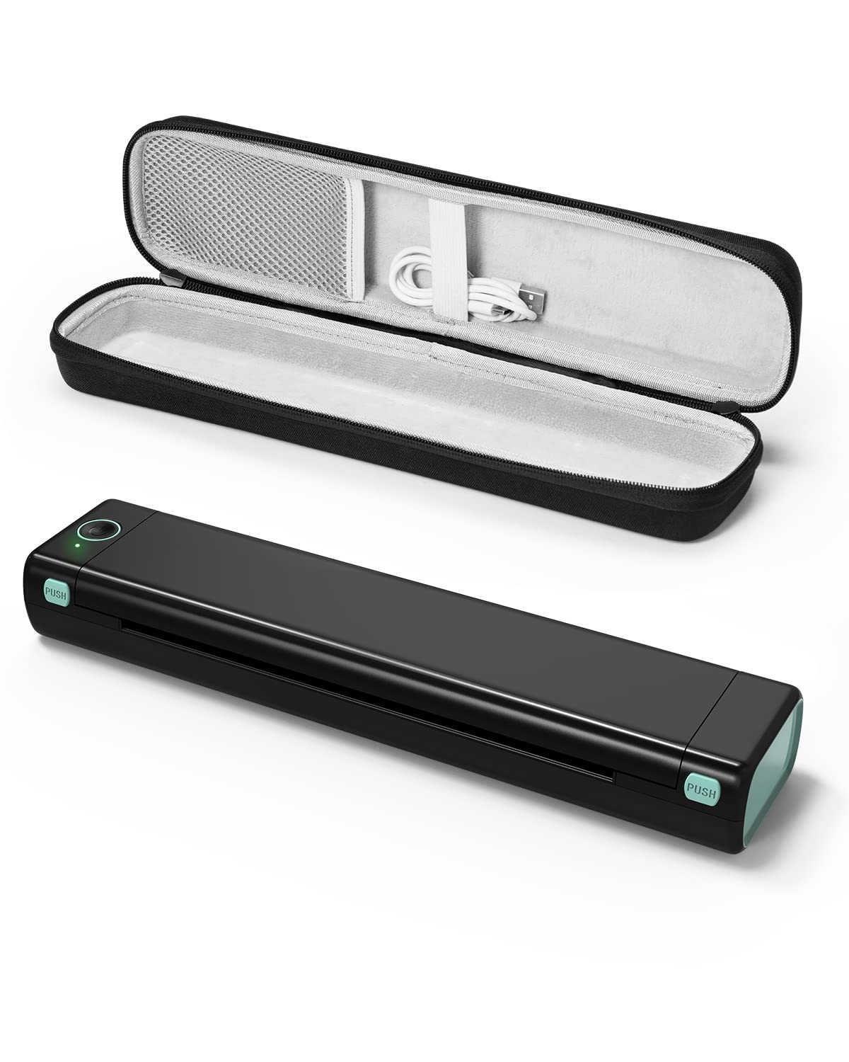 Phomemo Portable Wireless Mini Bluetooth Thermal Printer - Compatible with iOS, Android & Laptop, Includes 1 Case & 200 Sheets Thermal Paper | Travel, Office, Home & On-the-Go Printing Solution