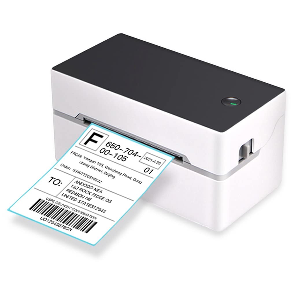 High-Speed USB & Bluetooth Desktop Shipping Label Printer - Direct Thermal Label Maker for Shipping, Packaging & Mailing - Perfect for Ecommerce, Small Business & Home Office Use