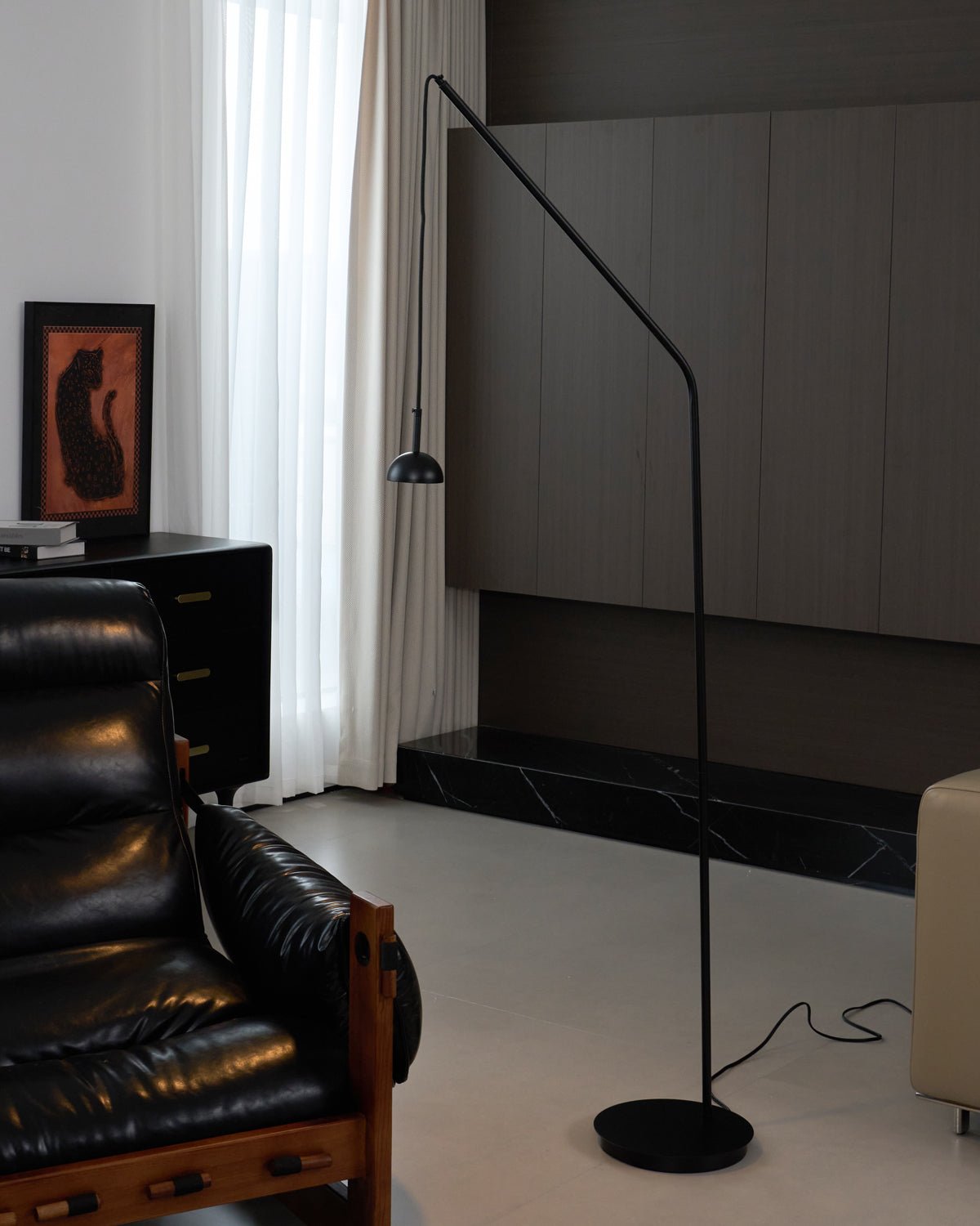 Cupolina Modern Floor Lamp - Adjustable LED Standing Light for Living Room, Bedroom & Office - Dimmable Brightness & Energy Efficient Lighting for Home Decor