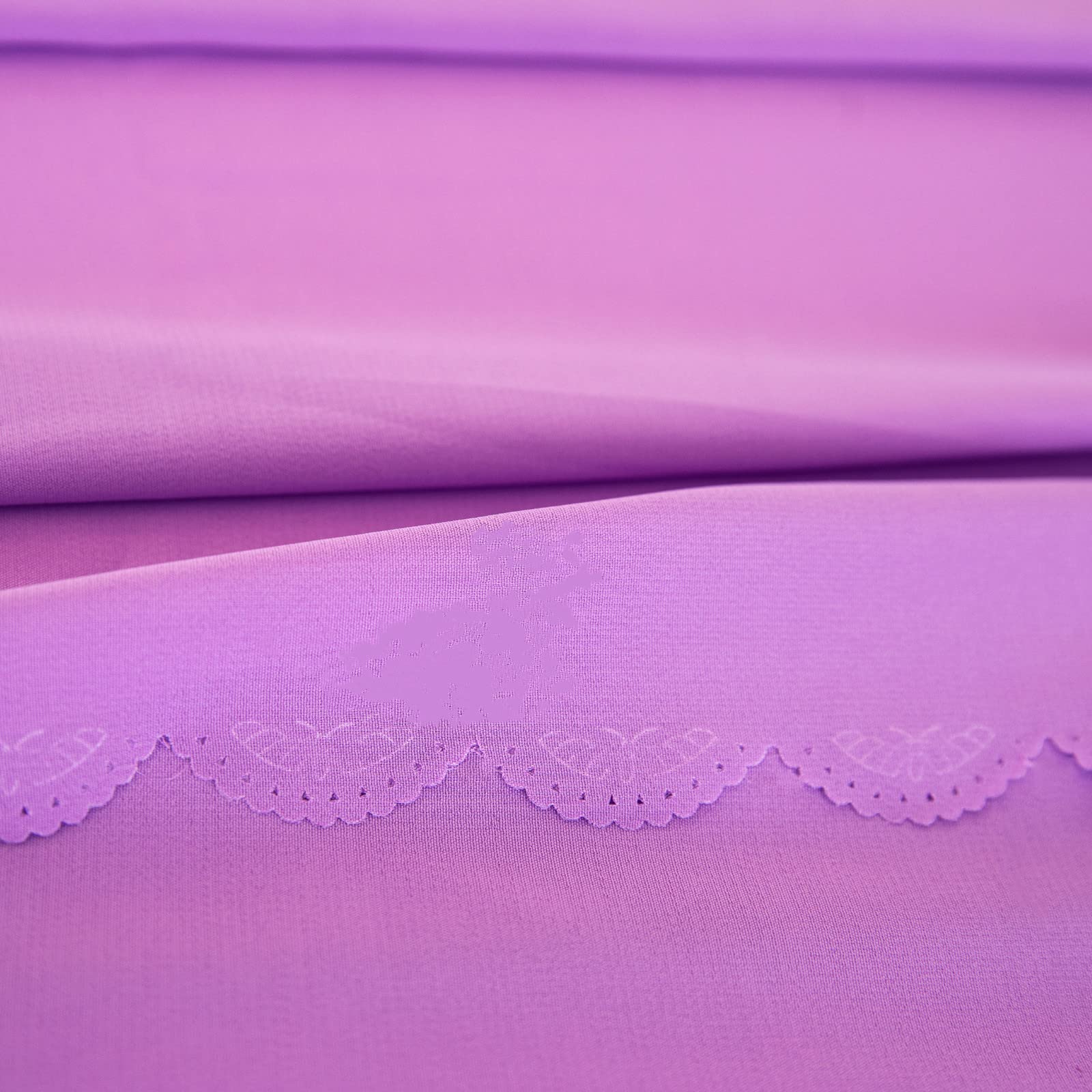 10ft Purple Sheer Chiffon Table Runner (29x120 Inches) - Elegant Wedding Decor for Bridal Showers, Baby Showers & Birthday Parties | Boho Rustic Table Cover for Romantic Receptions & Party Decorations