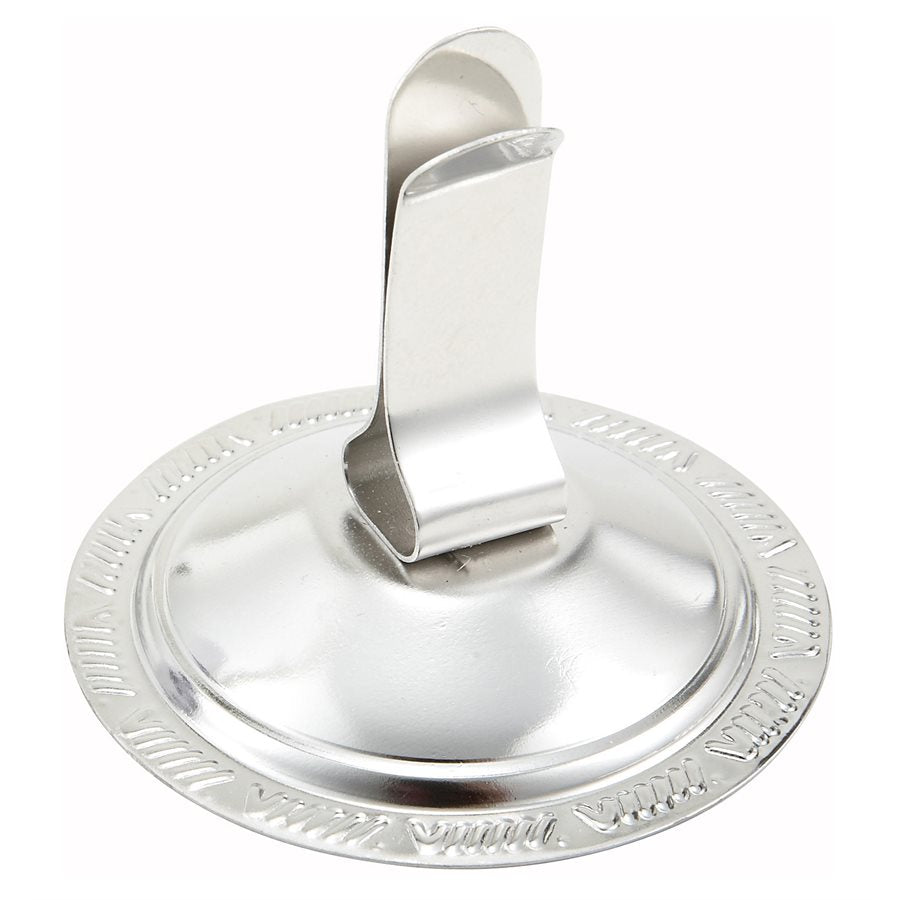 Winco Clip Menu Holder 2.5 x 2.5 Inches - Durable Stainless Steel Restaurant Menu Display Clip for Tables, Counters & Host Stands - Perfect for Cafes, Diners & Bars