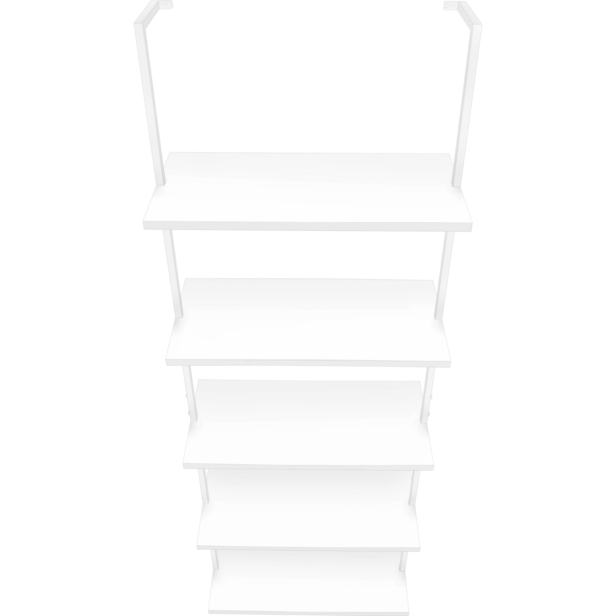 Modern Brea Book Shelf in Brown & Black - Stylish Wooden Bookshelf for Living Room, Office & Bedroom Storage