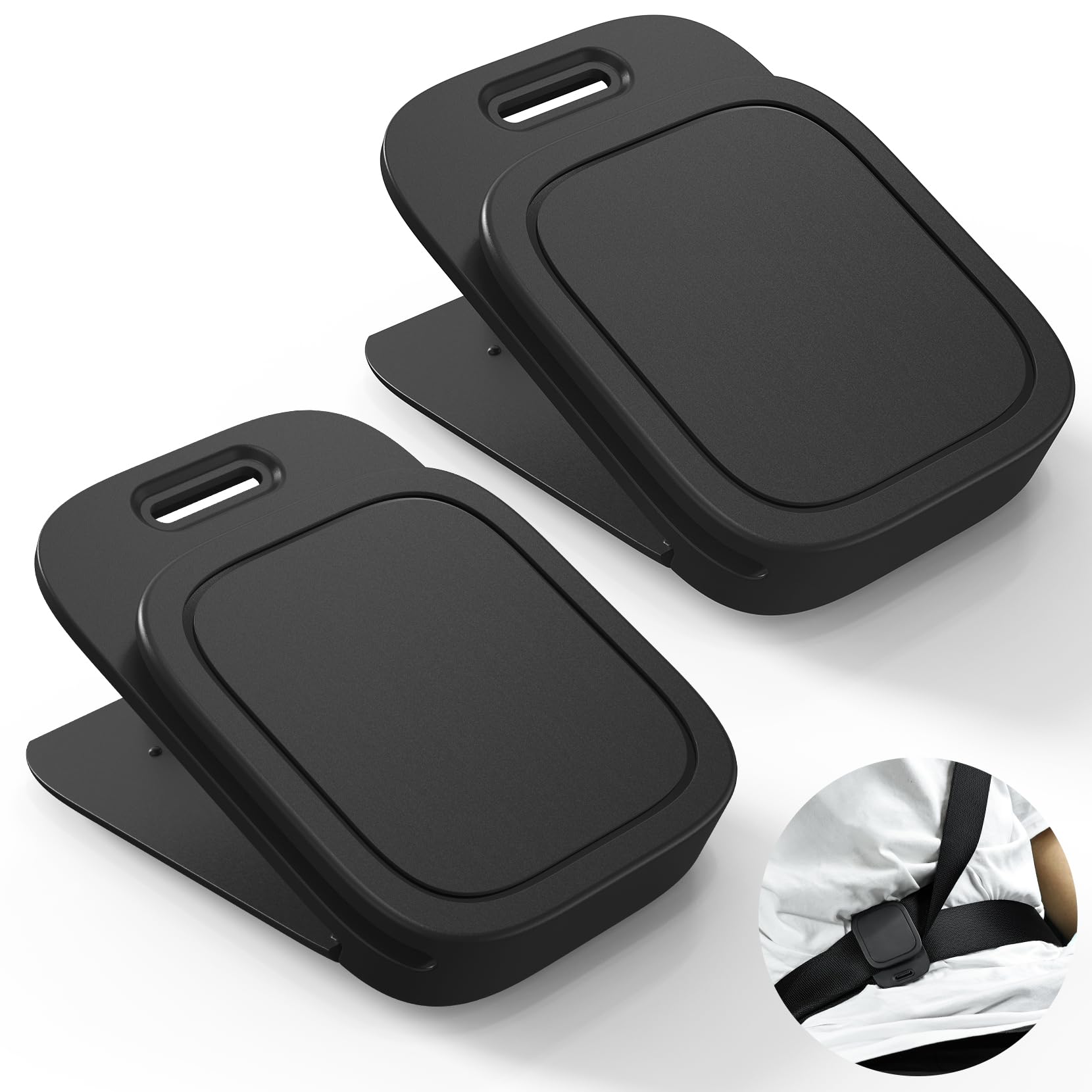 Universal Seat Belt Adjuster Clip for Car - 2 Pack Upgraded Comfortable Shoulder & Neck Belt Locking Protector - Perfect for Long Drives & Road Trips - Automotive Safety Accessories