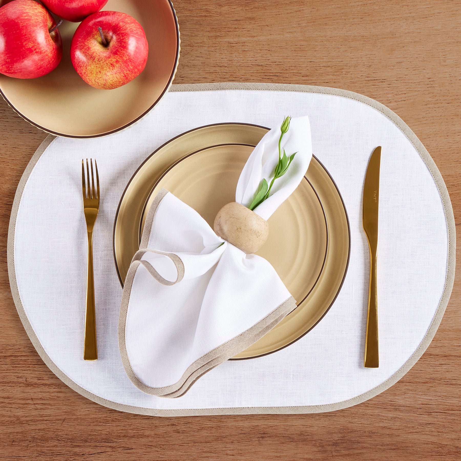 Chloe Oval Placemats Set of 4 - Elegant Table Mats for Dining Room, Kitchen, and Party Decor - Perfect for Thanksgiving, Christmas, and Everyday Use