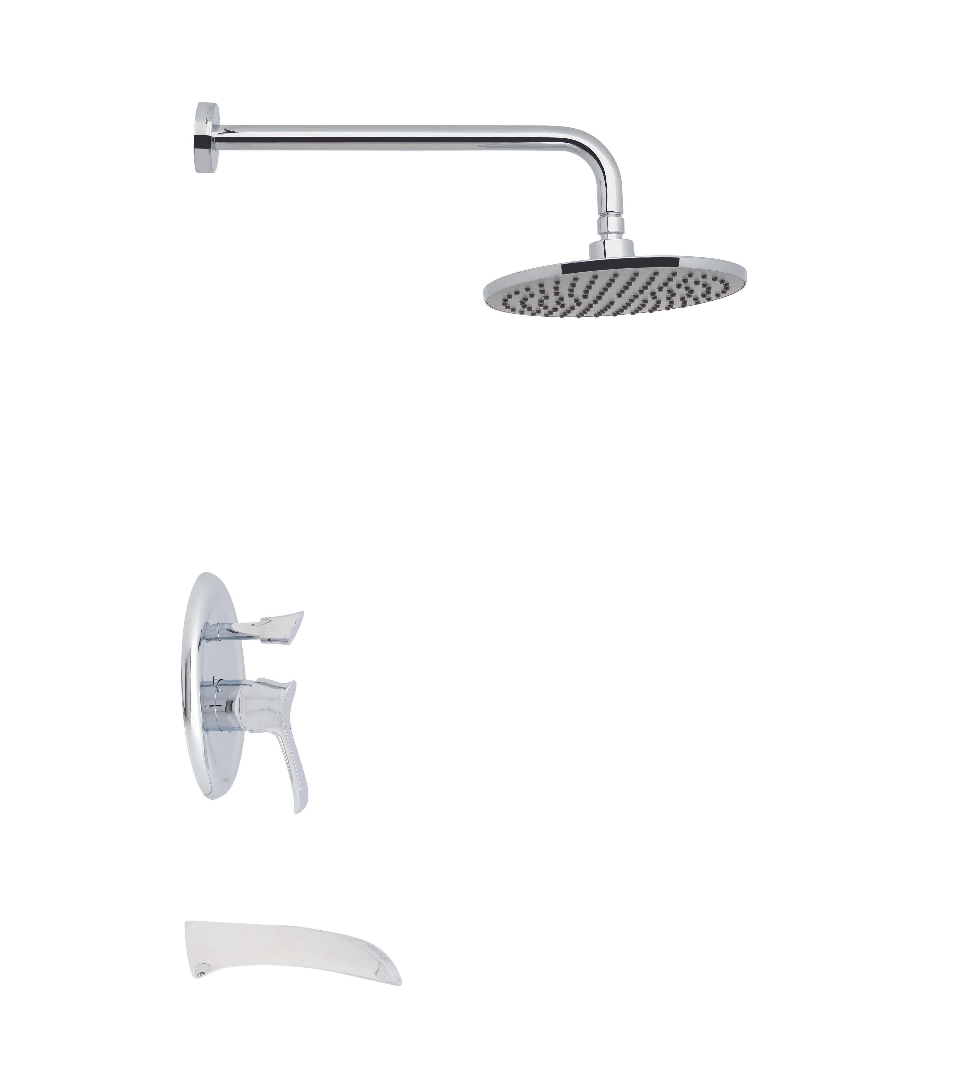 Eleganzia Series Chrome Bathroom Faucet - Modern Shower Faucet with High Polish Finish for Bathroom & Powder Room Renovation | Perfect for Spa-Like Showers and Daily Use