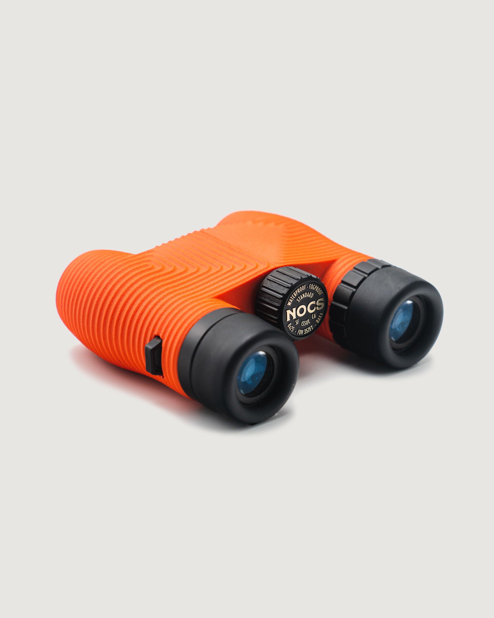 NOCS Standard Issue 8x25 WP Binoculars - Waterproof Compact Binoculars for Adults, High Definition Optics for Bird Watching, Hiking, Travel & Outdoor Adventures - Poppy Orange