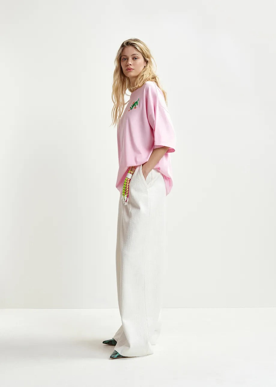 Essential Antwerp High-Waisted Pants for Women - White | Comfortable & Stylish Trousers for Office, Casual & Travel Outfits