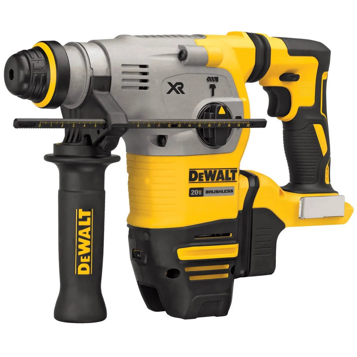 DEWALT DCH293B 20V MAX* Brushless Cordless SDS Plus Rotary Hammer (Tool Only) - 1-1/8 Inch L-Shape Design for Concrete Drilling & Demolition - Perfect for Construction, Masonry & DIY Home Projects