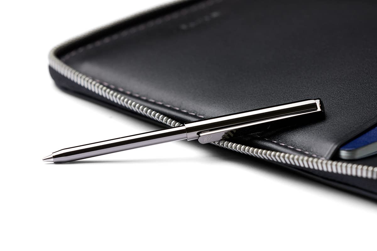 Bellroy Travel Folio - Premium Leather Passport & Document Holder for Men & Women - Slim RFID-Blocking Wallet for Travel Essentials - Perfect for Business Trips & Vacations (Black, Second Edition)