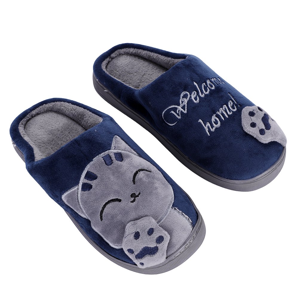 Men's & Women's Winter Foam House Slippers - Warm Non-Slip Fuzzy Indoor Shoes for Home, Office & Relaxation