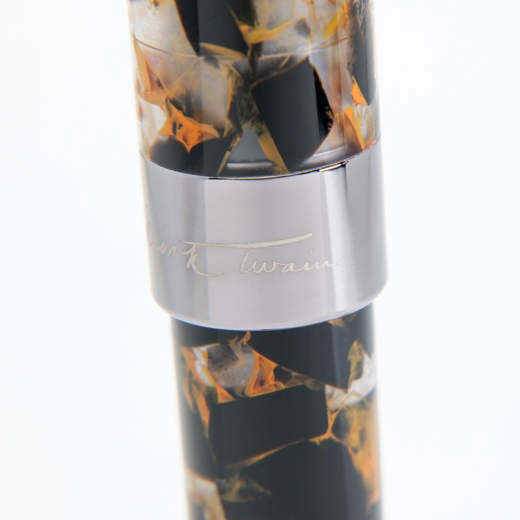Conklin Mark Twain Crescent Filler Fountain Pen - Orange Medley Fine Nib Luxury Writing Instrument for Calligraphy, Journaling & Gift Giving