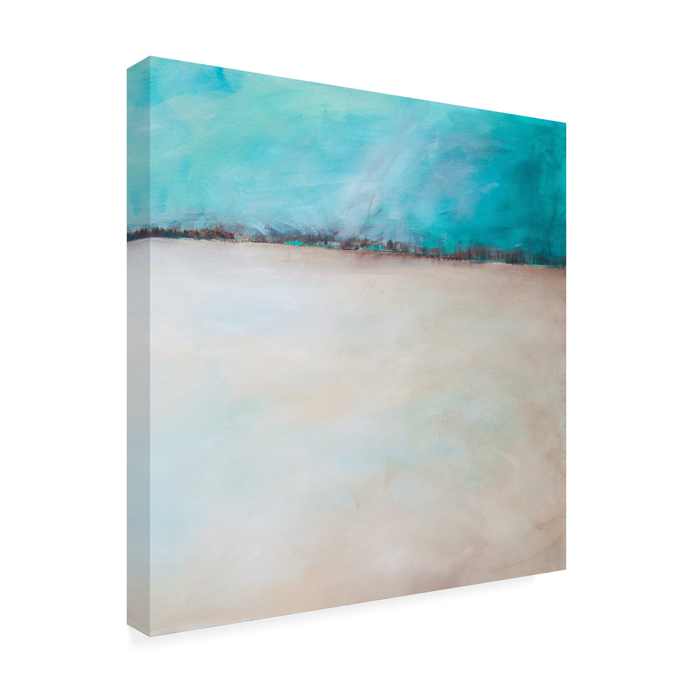 Julia Contacessi Mystic Sand II 18x18 Premium Canvas Wall Art - Modern Abstract Painting for Living Room, Bedroom & Office Decor