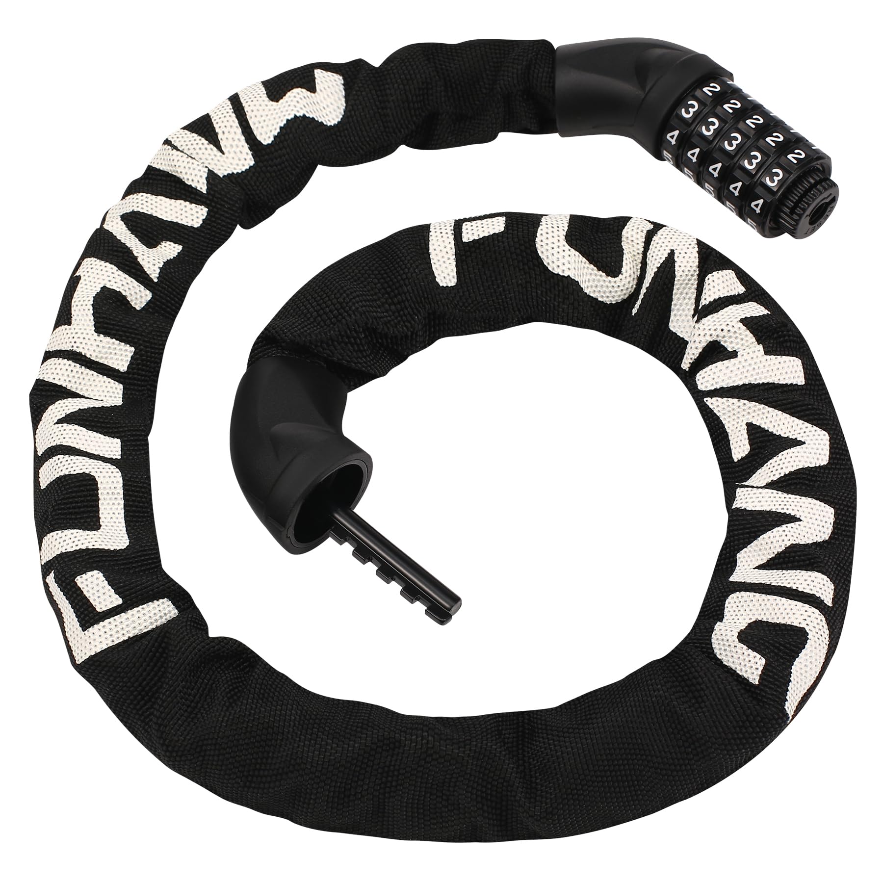 Heavy Duty 6mm Thick Bike Chain Lock - 3.2FT Keyless Anti-Theft Bicycle Lock with 5-Digit Resettable Combination for Bikes, E-Bikes, Electric Scooters & Motorcycles | Secure Your Bike, Door, Fence & Gate | Perfect for Urban Commuting & Outdoor Storage