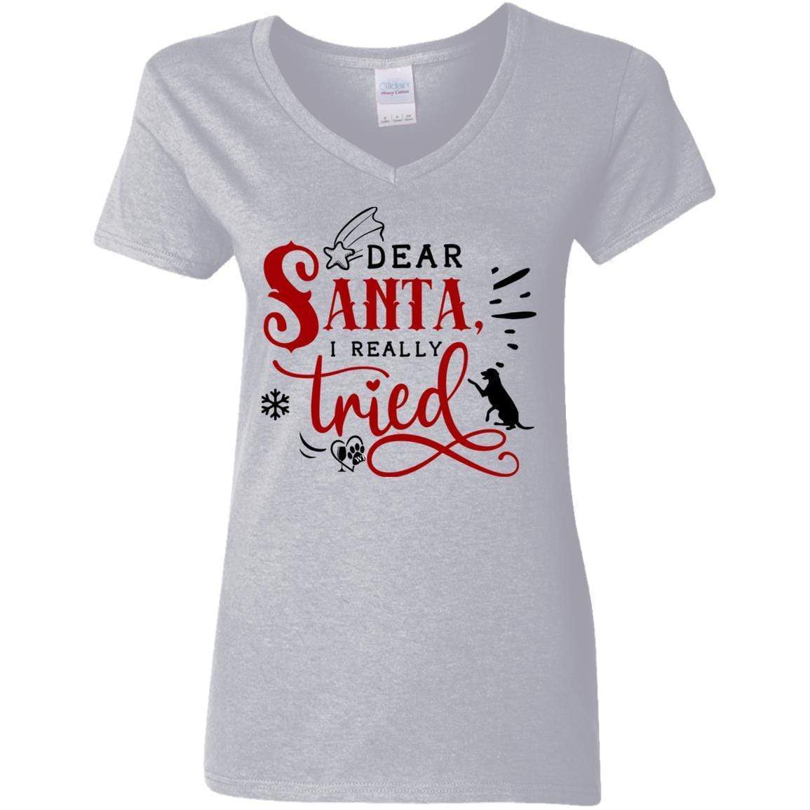 WineyBitches.Co Women's 5.3 oz V-Neck T-Shirt - Soft Cotton Casual Tee for Everyday Wear, Lounging & Outfits