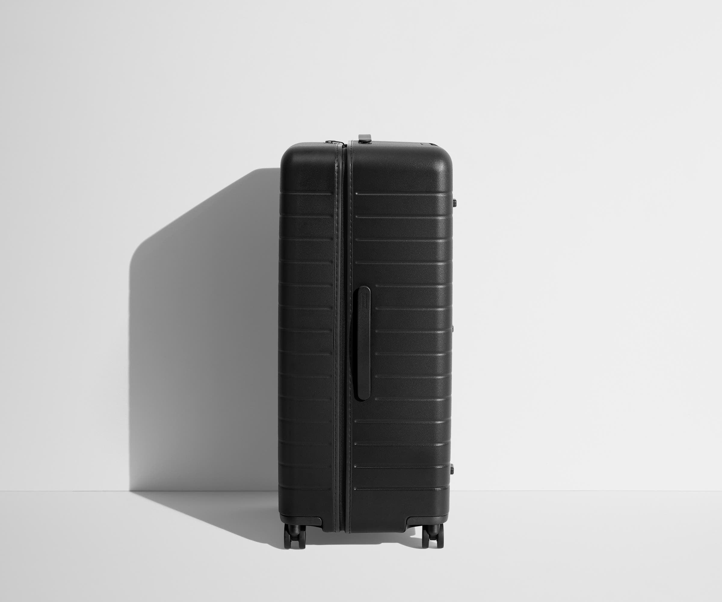 Jet Black Travel Trunk - Durable & Stylish Luggage for Air Travel, Road Trips & Adventure Vacations