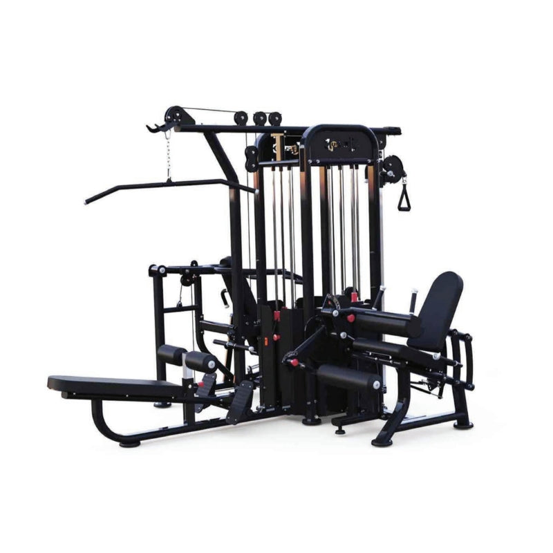 Muscle D Compact 4 Stack Multi Gym MDM 4SCB - Home & Commercial Strength Training Equipment for Full Body Workouts