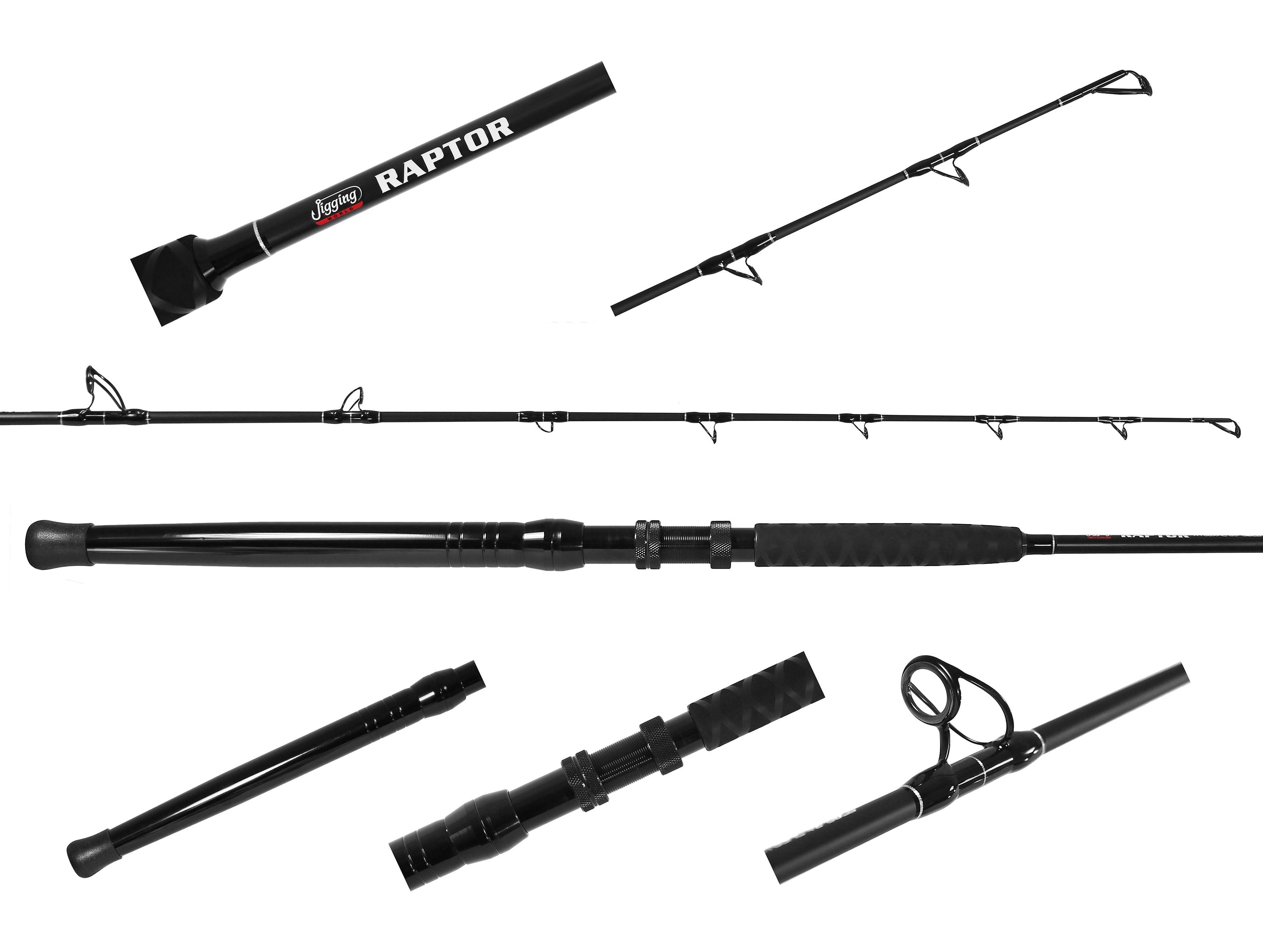 Jigging World Raptor Casting Rods - High Performance Saltwater Fishing Rod for Bass, Walleye & Trout | Perfect for Offshore, Inshore & Freshwater Fishing Adventures