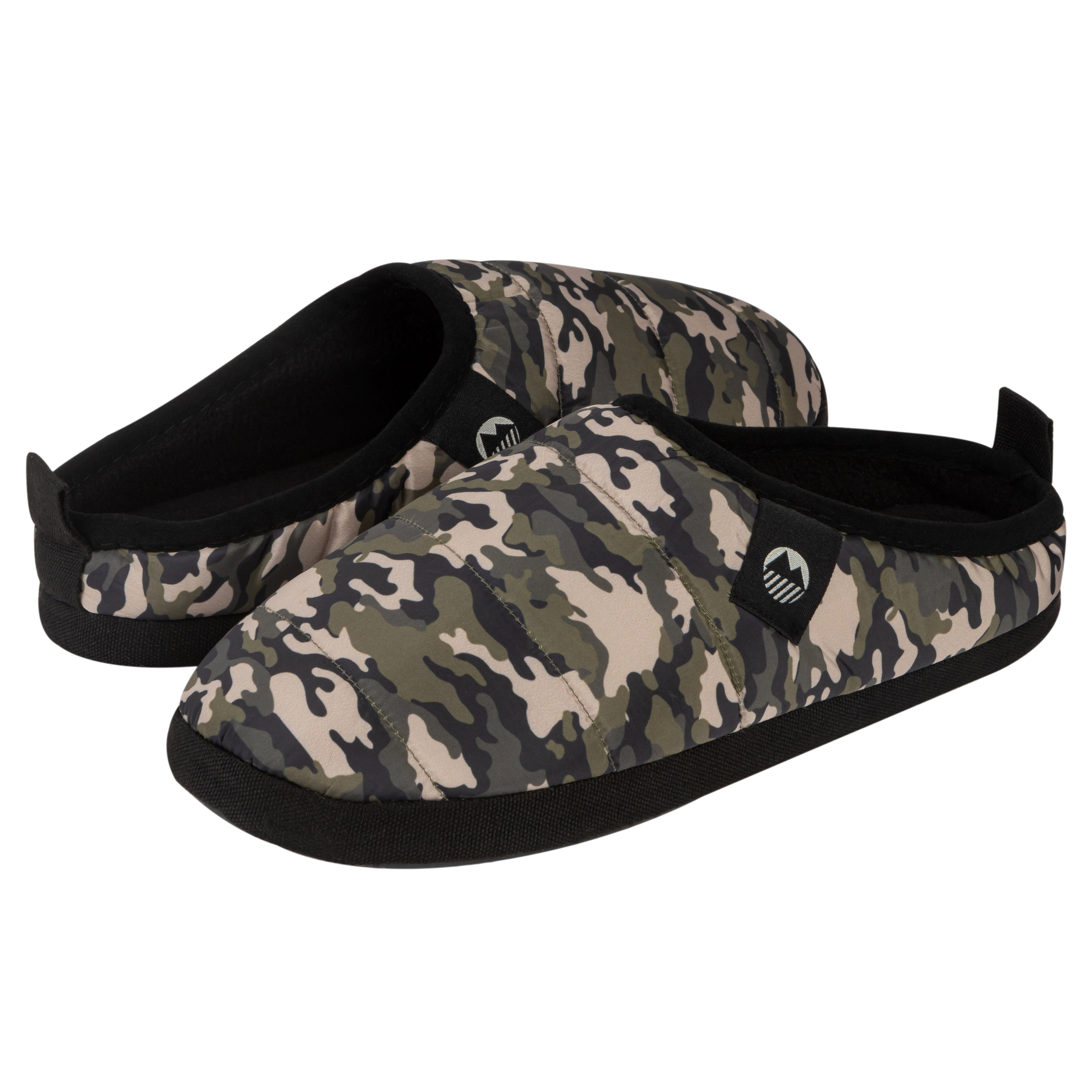 Men's Ultra Warm Tent Slippers - Cozy Winter Indoor/Outdoor House Shoes for Camping, Hiking & Home Comfort