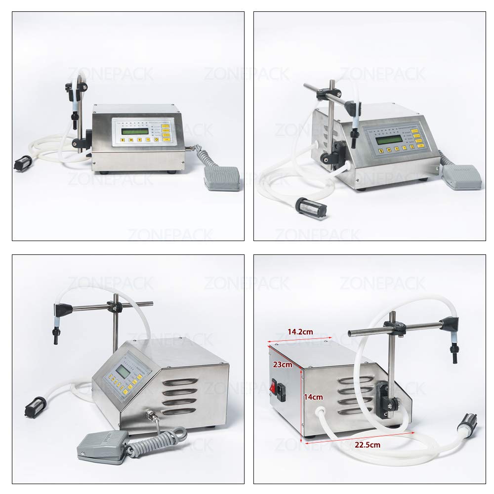 Digital Liquid Filling Machine Pump - Precise 5ml-3500ml Volume Control for Water, Alcohol & Beverages | GFK160 Model with 10mm Nozzle | Perfect for Home Brewing, DIY Cocktails & Small Business Production