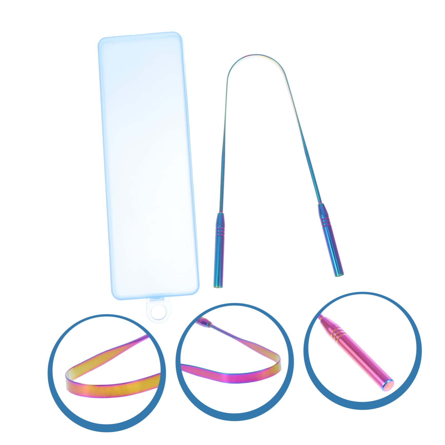 Stainless Steel Tongue Scraper and Brush Set - Oral Care Tools for Fresh Breath, Plaque Removal & Dental Hygiene - Perfect for Daily Teeth Cleaning and Bad Breath Prevention