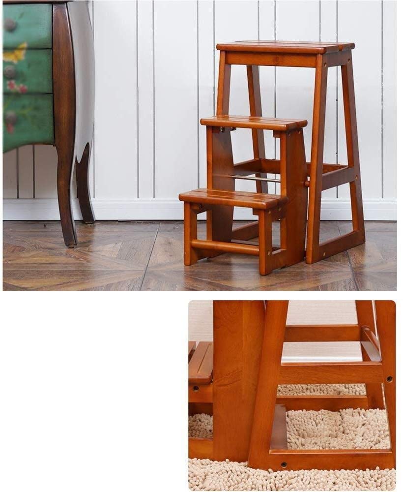 Foldable Step Stool with Non-Slip Surface - Lightweight Kitchen Step Ladder for Home, Bathroom & Garage - Perfect for Reaching High Shelves, Changing Light Bulbs & Home Organization