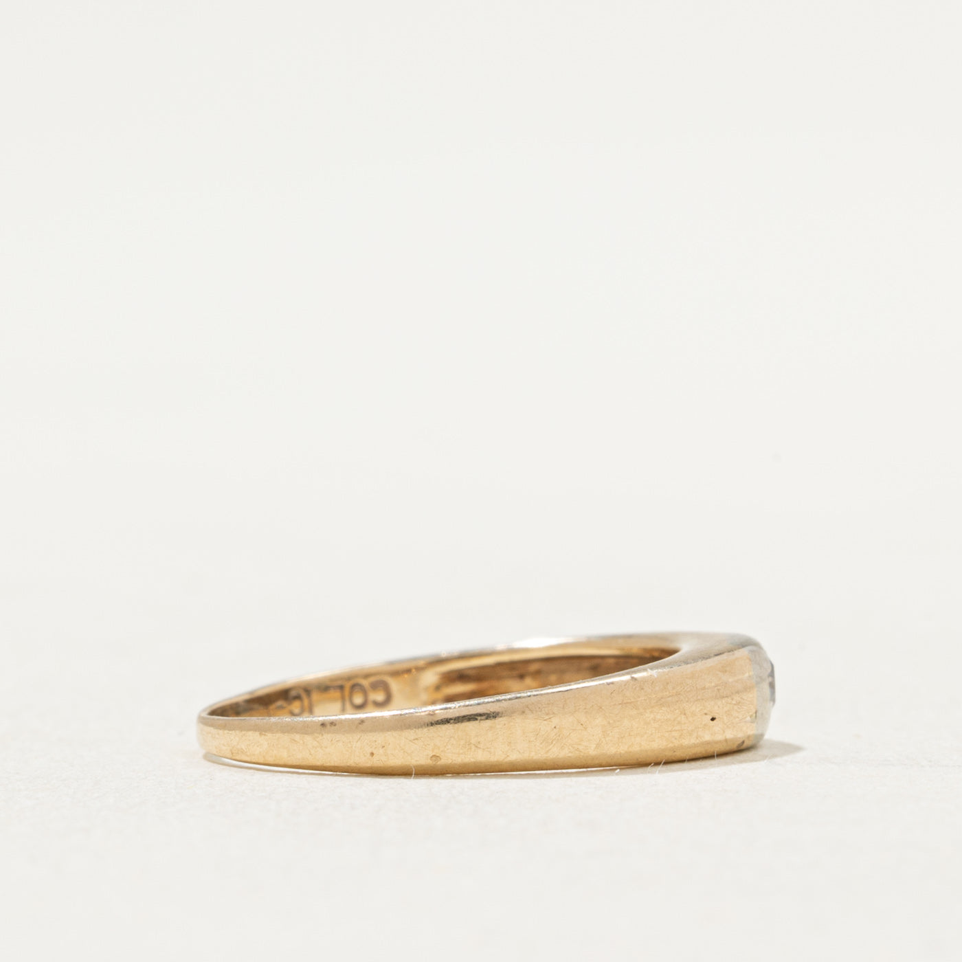0.03ct Flush Set Diamond Wedding Band Ring - Size 3.5 | Elegant & Minimalist for Everyday Wear | Perfect for Brides, Anniversaries & Stackable Rings