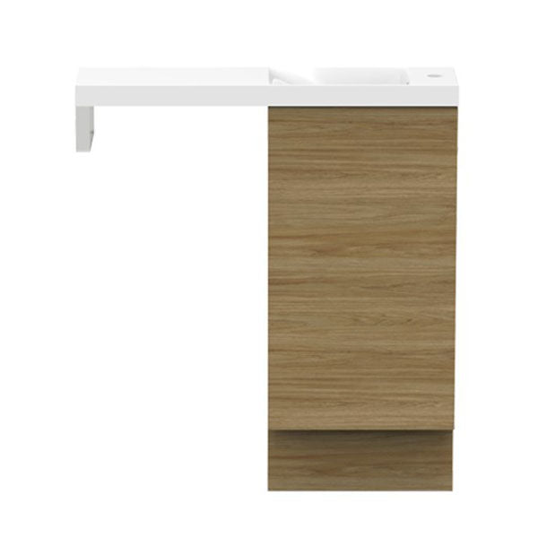 ADP Petite Rail Vanity with Kickboard - Small Bathroom Vanity with Storage & Mirror | Perfect for Compact Spaces, Apartments & Powder Rooms