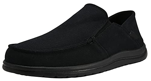 NAIHC Men's Slip On Canvas Loafers - Comfortable Boat Shoes with Non-Slip Rubber Sole | Casual Deck Shoes for Walking, Driving & Outdoor Activities