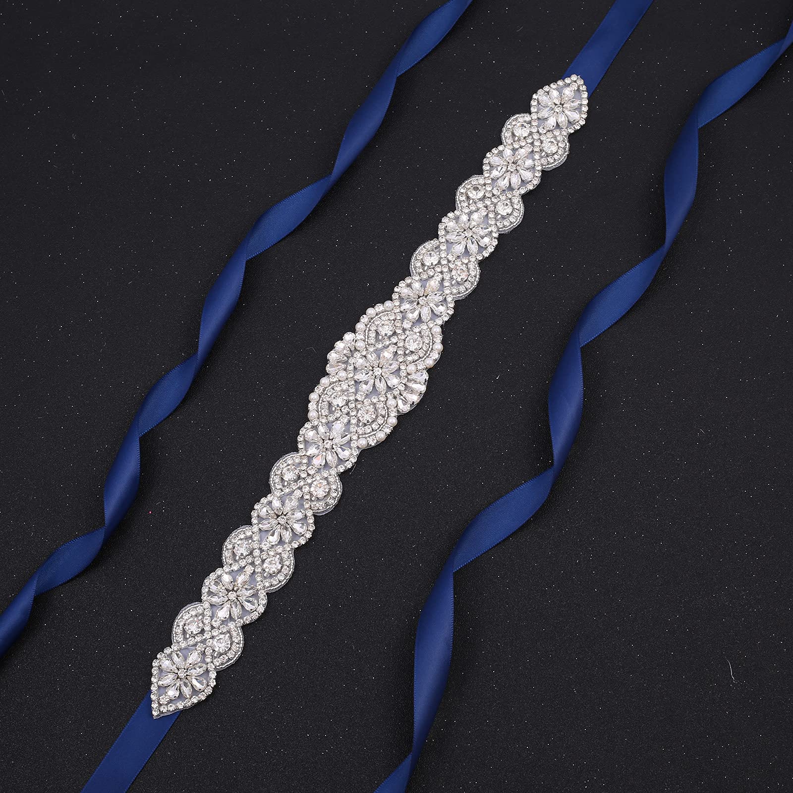 Sparkling Rhinestone Wedding Belt for Bride & Bridesmaids - Elegant Crystal Sash for Wedding Dresses & Bridal Accessories - Perfect for Bridal Showers, Receptions & Formal Events
