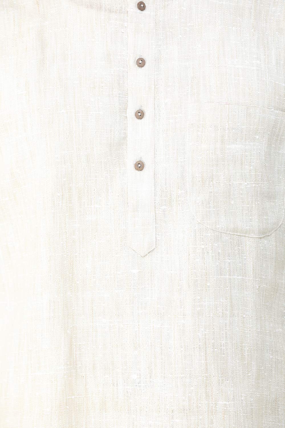 Exotic India Pure Handspun Charkha Cotton Kurta Pajama Set | Traditional Indian Ethnic Wear for Men | Perfect for Festivals, Weddings & Cultural Events