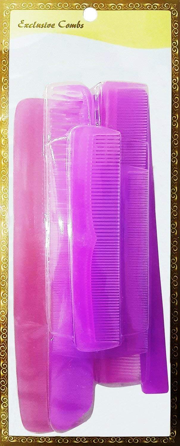 Boosty® Professional Hygienic Plastic Hair Brush & Comb Set (10-Piece/5-Piece) - Detangling Styling Combs for Men & Women - Perfect for Salon, Travel & Home Hair Care