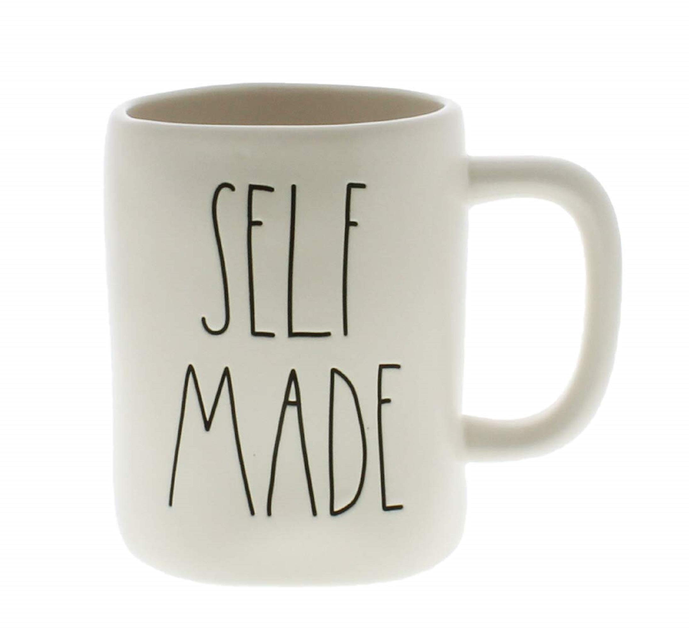 Rae Dunn White Ceramic Coffee Mug Set - 12oz Handmade Stoneware Tea Cup for Home, Office & Gifts - Perfect for Morning Coffee, Afternoon Tea & Cozy Kitchen Decor