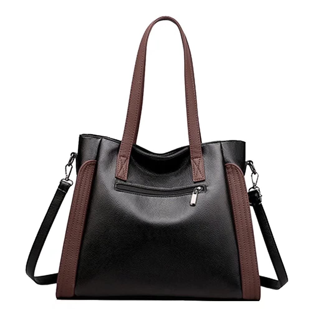 Stylish Mudono Women's Top Handle Shoulder Bag - PU Leather Crossbody Purse with Large Capacity, Retro Design Tote for Work, Travel & Daily Use