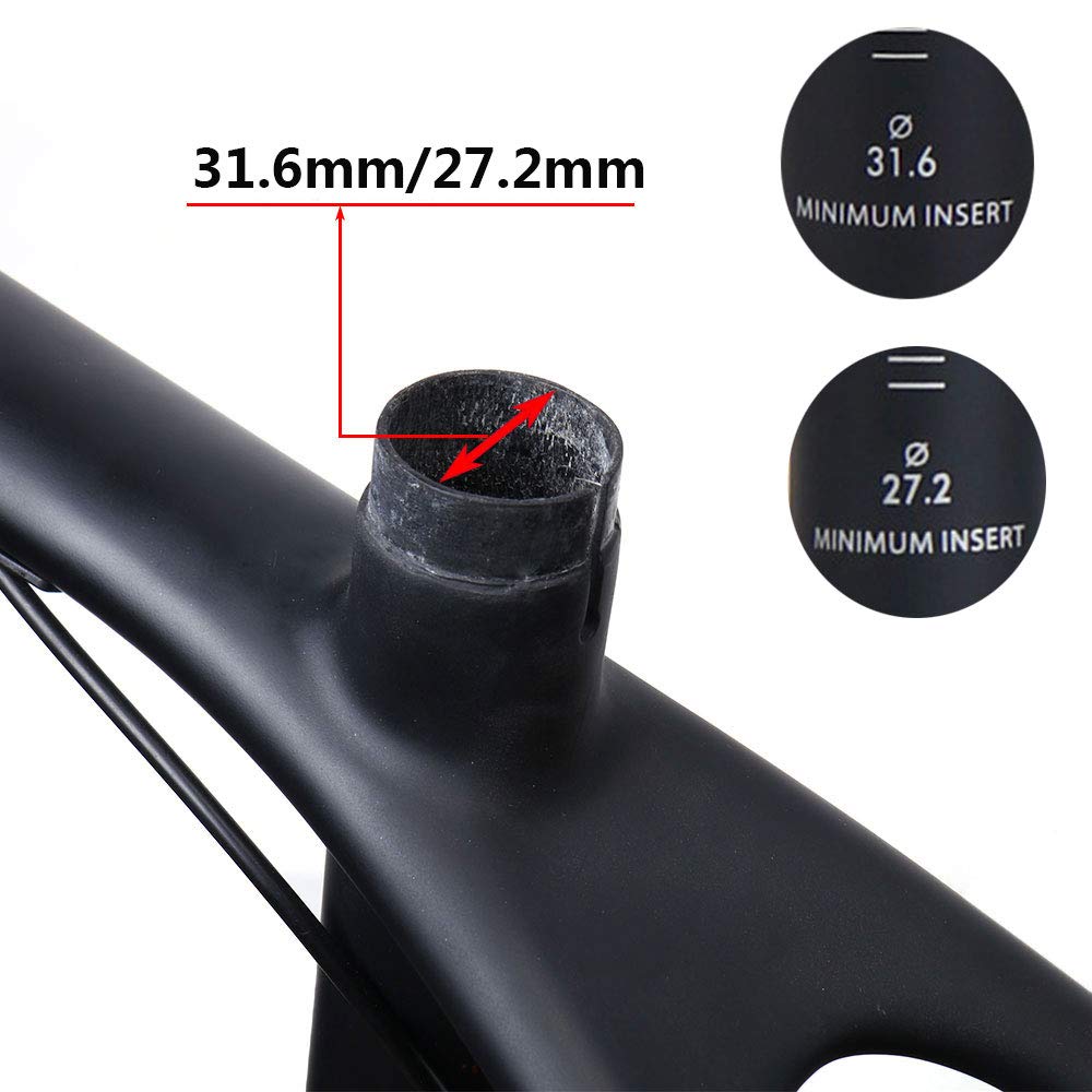 Premium Carbon Fiber Seat Post for Road & MTB Bikes - UD Black, 27.2mm/31.6mm, 0° Offset, Lightweight 145g - Perfect for Racing, Commuting & Trail Riding