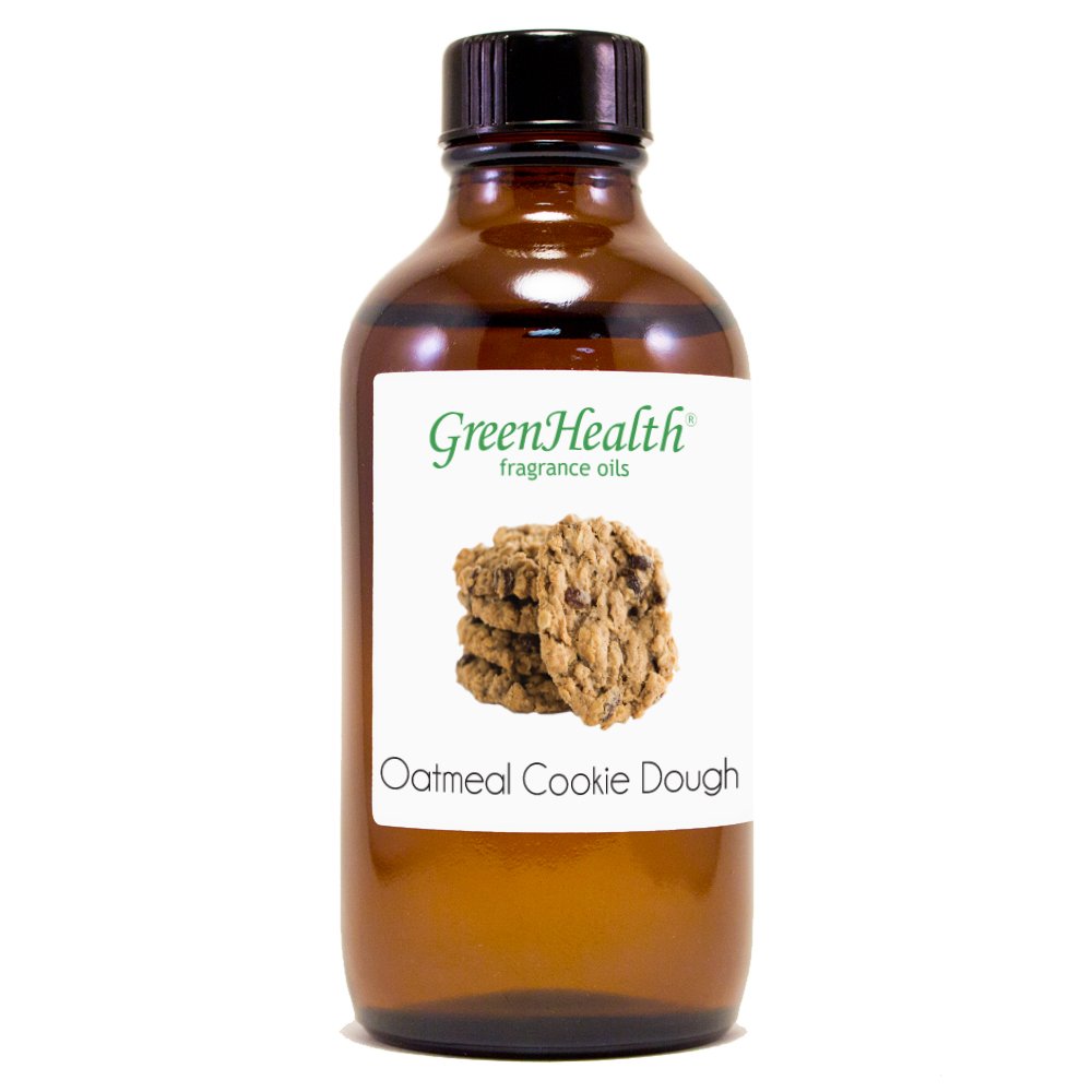 4 fl oz Oatmeal Cookie Dough Fragrance Oil - Glass Bottle with Cap - GreenHealth - Perfect for Candles, Soaps & DIY Home Fragrance