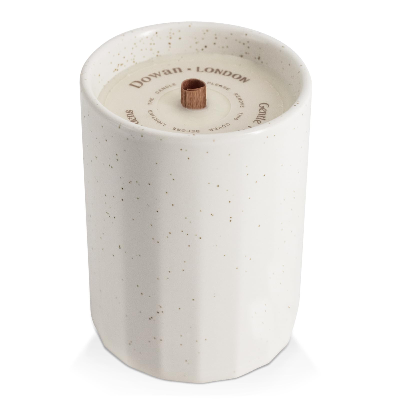 Dowan Beeswax Scented Candles with Wood Wick - Natural Sage & Peppermint Aromatherapy Candle, Non-Toxic Soy Wax for Relaxation - Ideal Housewarming Gift, Perfect for Yoga, Meditation & Home Spa