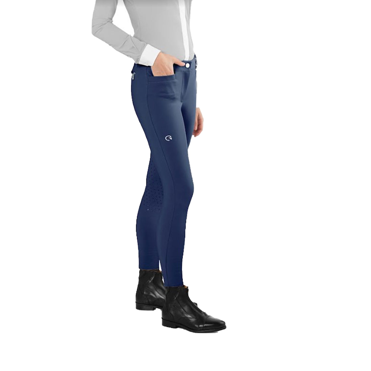 EGO 7 Women's Equestrian Jumping Knee Patch Breeches - Breathable Riding Pants for Horseback Riding & Show Jumping - Perfect for Training, Competitions & Outdoor Equestrian Sports