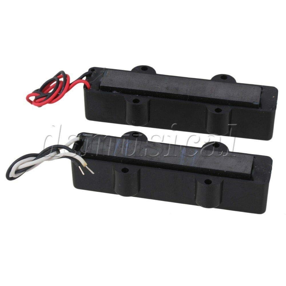 Black 5-String Sealed Bass Guitar Pickup Set - Neck & Bridge Pickups for Enhanced Sound | Perfect for Jazz, Rock & Studio Recording