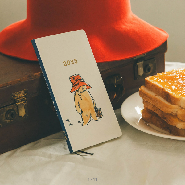 Hobonichi Techo 2025 Planner - Paddington Bear Edition: Weekly Horizontal Hardcover Notebook with January & Monday Start | Japanese Organizer for Work, School & Personal Planning