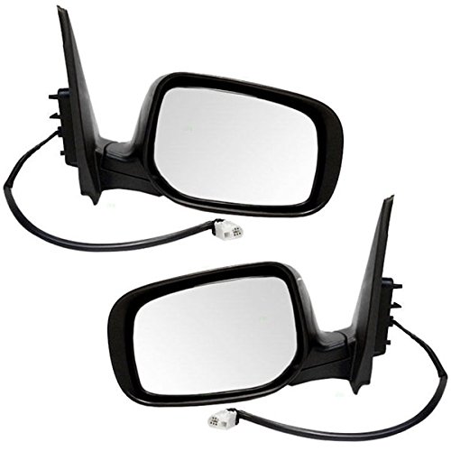 2009-2013 Toyota Corolla Power Heated Black Folding Side Mirrors - Left & Right Set for Enhanced Visibility & Safety - Perfect for Winter Driving & Nighttime Use